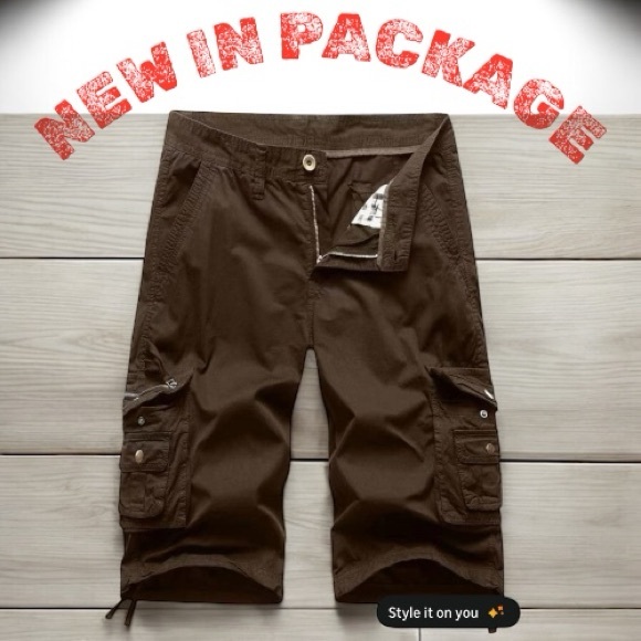 DGWZ Other - DGWZ Men’s Coffee/Brown Cargo Shorts – Size 46